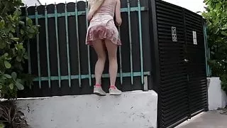 Tiny blonde teen Paris White handles a huge cock like a pro