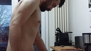 Schwuler Sex, Küche, Mager