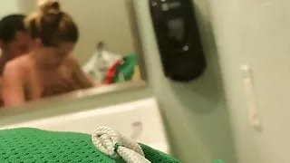 Slutwife wants it at a public bathroom