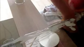 Jerking off with very much hot und horny cum!