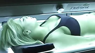 Farting on the tanning bed