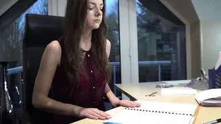 Teen open mouth cumshot and swallow after riding old man