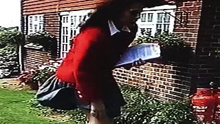 Windy Skirt ProblemIn Front Of Workmen 5