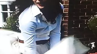 Skirt Blown Up On A Windy Spring Day 2