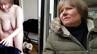 Public vs Private naked GILF