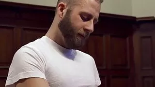 Mormon elder hazing young member with bareback ritual