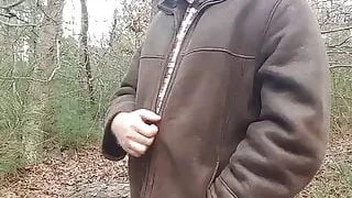 Watch me strip in the woods