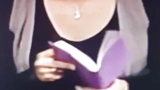 Charming storyteller in stockings