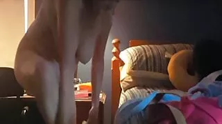 Beauty Getting Dressed!! (zoomed in version)