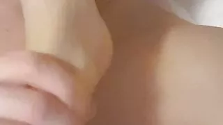 Licking my wifes beautiful natural feet toes