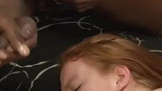 3 BBCs gangbang plump redhead teen