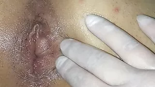 Trying to fist virgin ass.