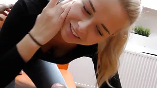 HUNT4K. Blonde stops fighting with BF because stranger gives