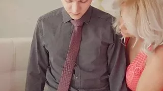 STEP MOM Blonde MILF Kathy Anderson Valentines threesome