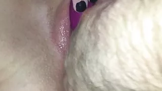 Toying after a creampie