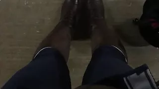 Rubbing myself in the stable