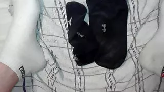 German Boy big load cum's in Socks on Socks
