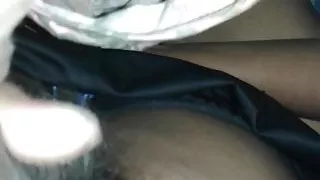 Wife suck husband's cock and Fingering while whisper