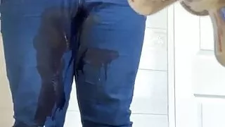 Wet jeans