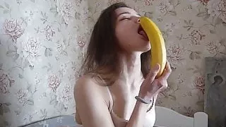 Young girl shows her skill.