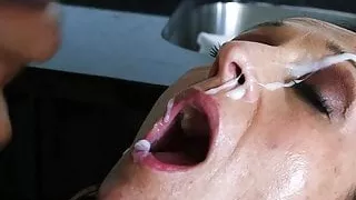 BLOW & CUM FROM MATURE BIG TITS