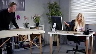 Nicolette Shea Massaged On The Job