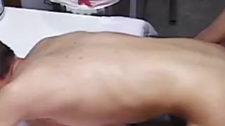 Deepthroating young amateur fucked raw until big facial