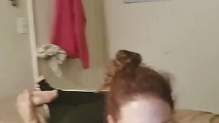 just chillin sucking my mans dick