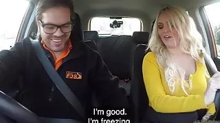 Fake Driving School Louise Lee Riding the Instructors Cock
