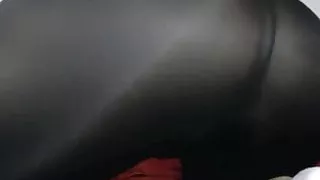 Farting in sexy black leggings