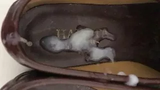 Cum in Japanese Student Shoes Loafer