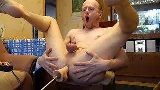 LanaTuls - My Cock in Small Chastity and Machine Fuck Me Raw