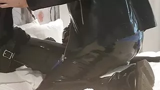 Fucking a horny rubber doll