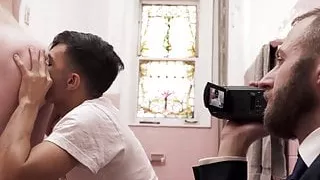 Hot Young Mormon Twinks Fuck In Shower While Daddy Records