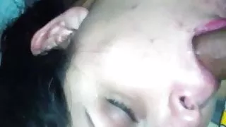 My bbw wifey Lisa with more dick down her throat!