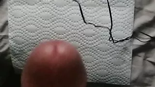 Slow-motion hands free cumshot