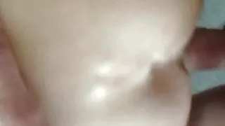 I fuck my wife anal and shove a toy in her sweet pussy. Nice