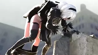 Hot busty 3D babe fucked doggystyle well