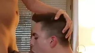 Guy big cock gets his cock sucked