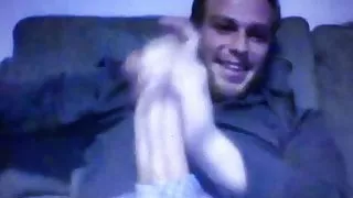 Young bearded straight dude with huge hung horse dick jerks