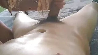 My ex sucking my dick.