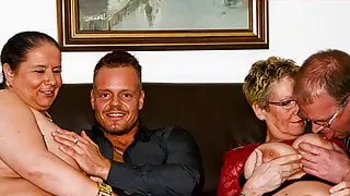 LETSDOEIT - Amazing First Foursome Sex with Horny Grannies