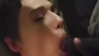 Vocal Slut Loving Two Black Cocks