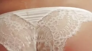 Cum on Steffis pantie ass