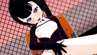 Mavis from Hotel Transylvania receiving pleasure