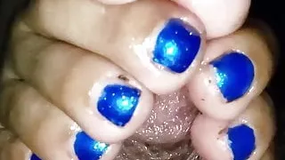 Footjob with slo mo part 1