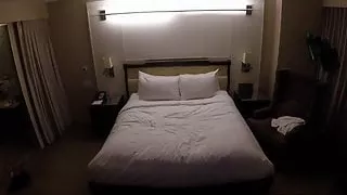 Nude Jezebelle Bond hangs out in her hotel room