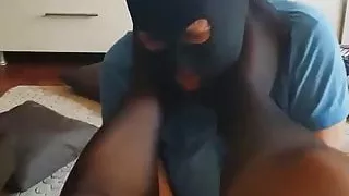 Dino Moci play with foot domina