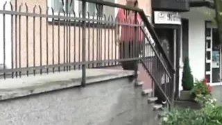 Stocky Wife with Big Boobs Came For an Interview To Neighbor