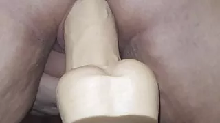 BBW Lynn Rides Huge 12 Inch Dildo part III